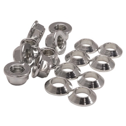 Tusk Universal Flange/Tapered Locking Lug Nut Set 10mm x 1.25mm Thread Pitch 8-Pack