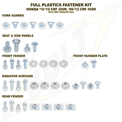 Plastics Body Fastener Full Complete Bolt Kit Honda