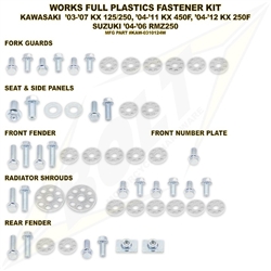 Plastics Body Fastener Full Complete Bolt Kit