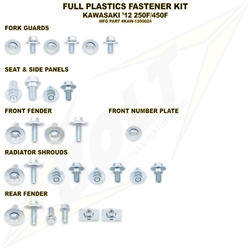 Plastics Body Fastener Full Complete Bolt Kit