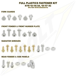 Plastics Body Fastener Full Complete Bolt Kit