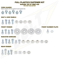 Plastics Body Fastener Full Complete Bolt Kit