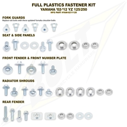 Plastics Body Fastener Full Complete Bolt Kit